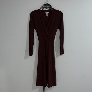 longsleeve brown dress